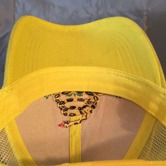 Don’t Tread On Me yellow cap 6 panel mesh back SnapBack hat - Picture 6 of 12